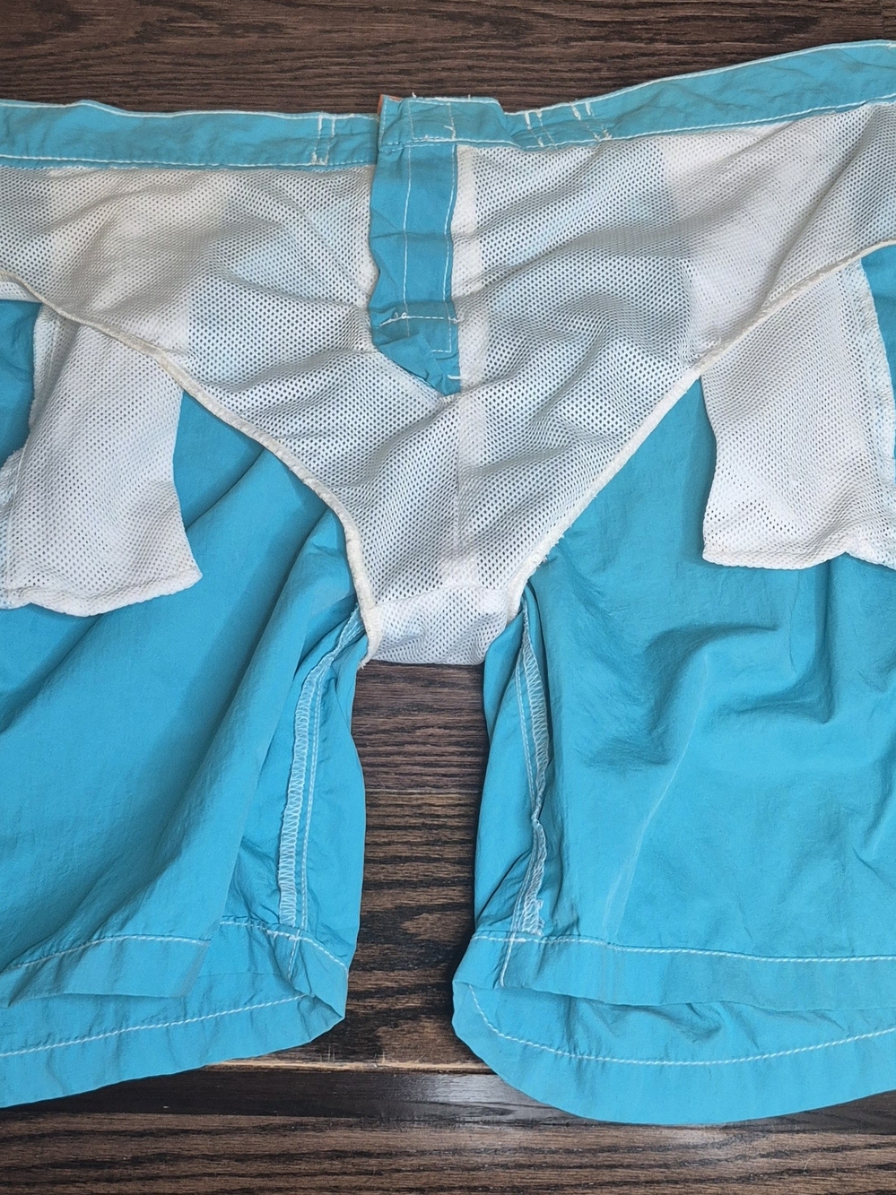 Men's Turquoise Swim Shorts with Drawstring - Picture 7 of 13